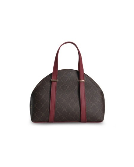 Bolso Chic Marcela Marrón Rojo Burdeos 1233 Lucky Bees 671LKB1717