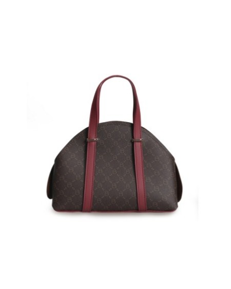 Bolso Chic Marcela Marrón Rojo Burdeos 1233 Lucky Bees 671LKB1717