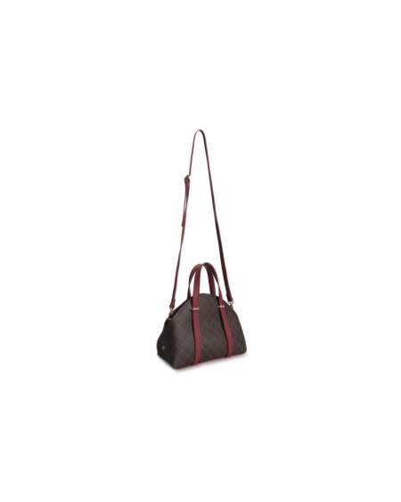 Bolso Chic Marcela Marrón Rojo Burdeos 1233 Lucky Bees 671LKB1717