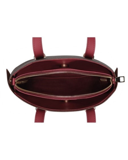 Bolso Chic Marcela Marrón Rojo Burdeos 1233 Lucky Bees 671LKB1717