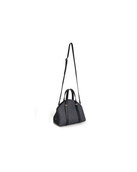 Bolso Chic Marcela Gris Negro 1233 Lucky Bees 671LKB1718