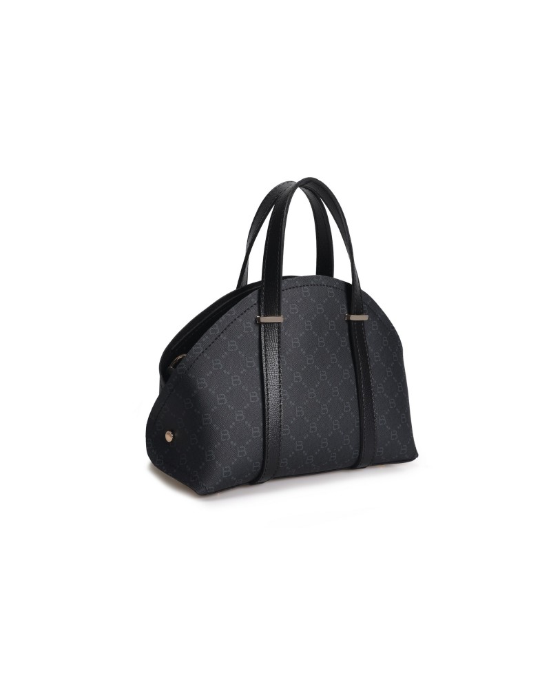 Bolso Chic Marcela Negro Gris 1233 Lucky Bees 671LKB1719