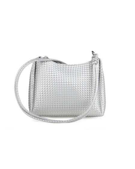 Bolso bandolera Nela Plateado 1227 Lucky Bees 671LKB1832