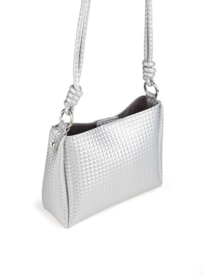 Bolso bandolera Nela Plateado 1227 Lucky Bees 671LKB1832