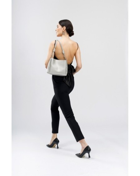 Bolso bandolera Nela Plateado 1227 Lucky Bees 671LKB1832
