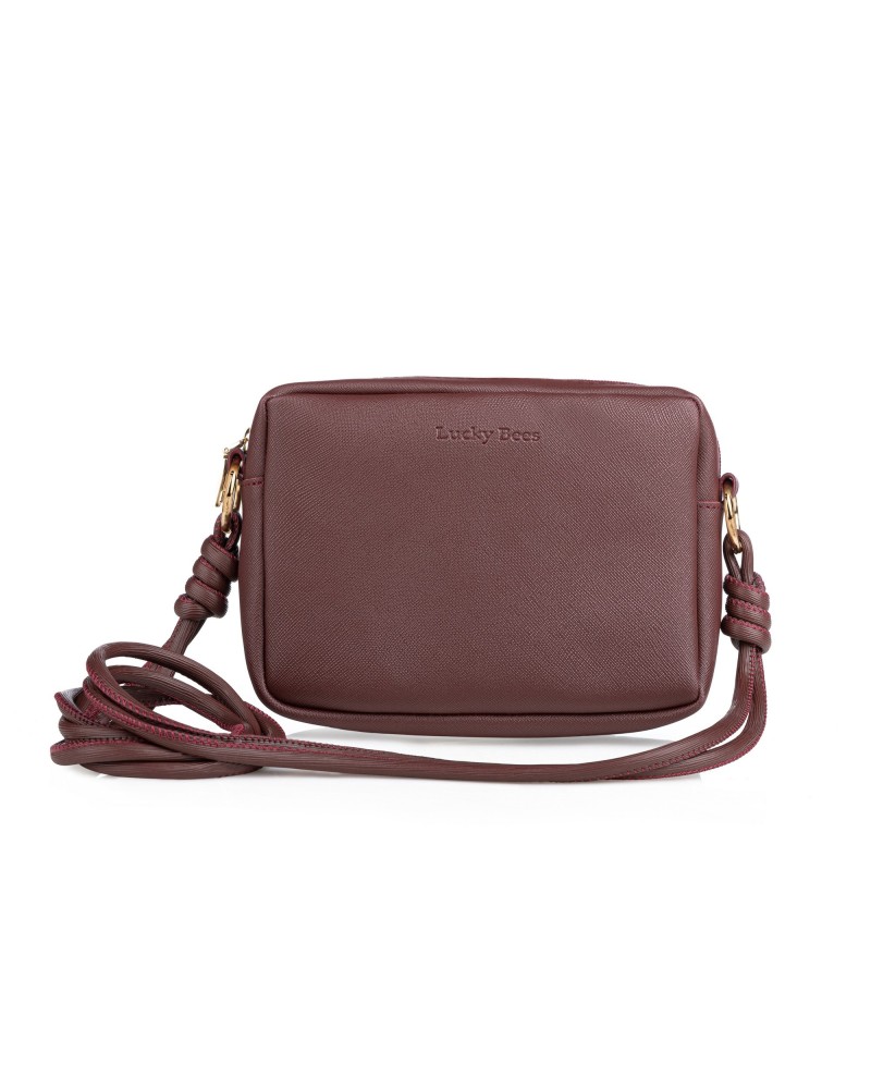 Bolso bandolera Melodía Rojo Burdeos 1269 Lucky Bees 671LKB1834
