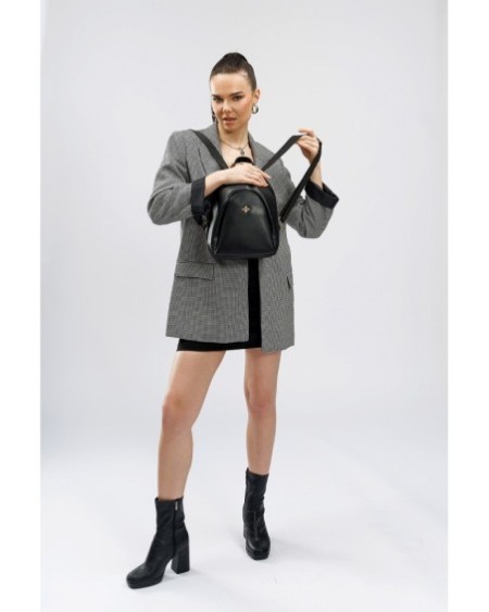 Mochila Oxana Negro 1245 Lucky Bees 671LKB1877