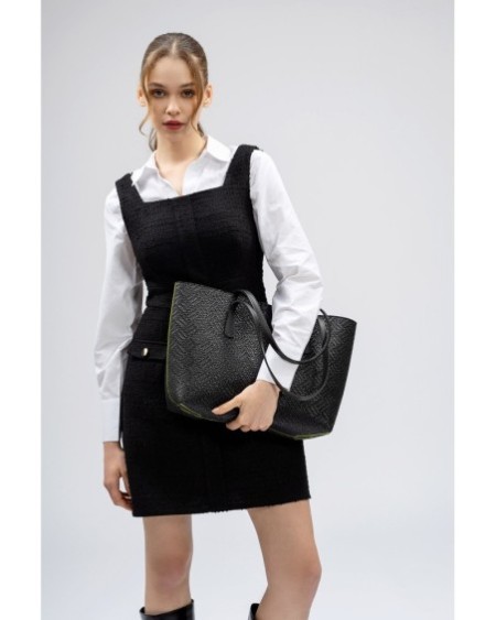 Bolsa de mano Pamela Negro 1238 Lucky Bees 671LKB1878