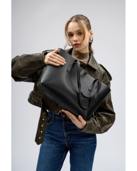Bolsa de mano Pamela Negro 1238 Lucky Bees 671LKB1882