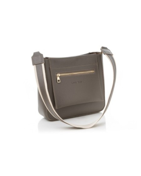 Bolso de hombro Penélope Gris 1265 Lucky Bees 671LKB1888