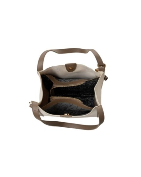 Bolsa de mano Yanira Crema Visón Oscuro 352 Lucky Bees 671LKB1938