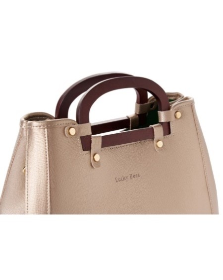 Bolso Chic Linda Dorado 1289 Lucky Bees 671LKB1960