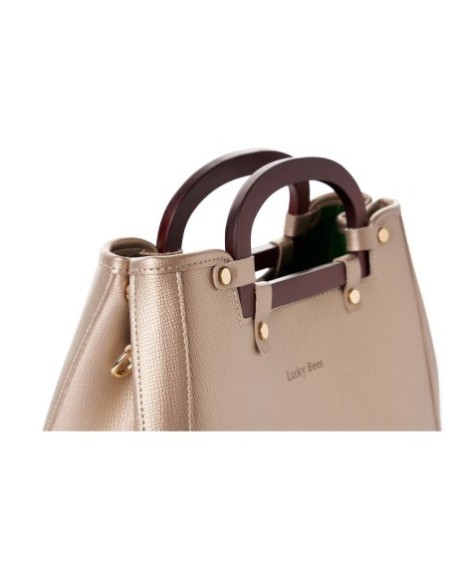 Bolso Chic Linda Dorado 1289 Lucky Bees 671LKB1960