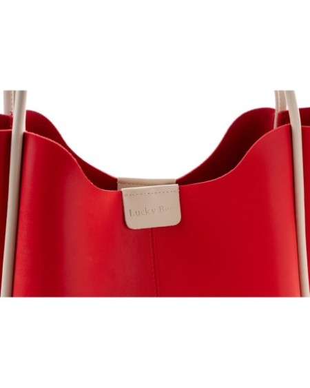 Bolsa de mano Adina Rojo Crema 1264 Lucky Bees 671LKB1968