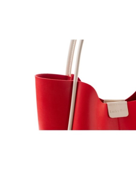 Bolsa de mano Adina Rojo Crema 1264 Lucky Bees 671LKB1968