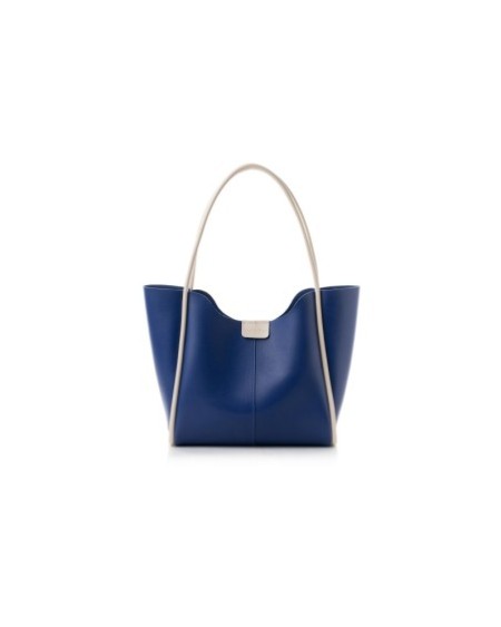 Bolsa de mano Adina Azul Sazonia Crema 1264 Lucky Bees 671LKB1969
