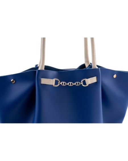 Bolsa de mano Amada Azul Sazonia Crema 1249 Lucky Bees 671LKB1973