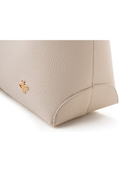 Bolsa de mano Pierrette Crema 1294 Lucky Bees 671LKB1984