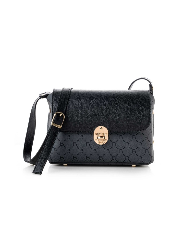 Bolso bandolera Pandora Negro Gris 1278 Lucky Bees 671LKB1987