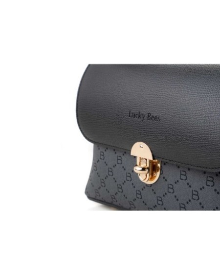 Bolso bandolera Pandora Negro Gris 1278 Lucky Bees 671LKB1987