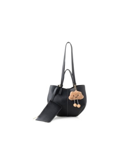 Bolso de hombro Nicoleta Negro 1274 Lucky Bees 671LKB1995
