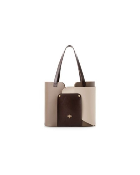 Bolsa de mano Tamara Visón Crema 1292 Lucky Bees 671LKB1996