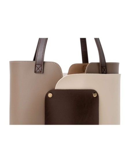 Bolsa de mano Tamara Visón Crema 1292 Lucky Bees 671LKB1996