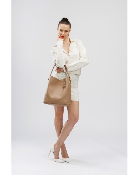 Bolso de hombro Atenea Camel 297 Lucky Bees 671LKB1379