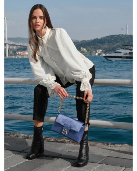 Bolso de hombro Aura Azul 314 Lucky Bees 671LKB1388