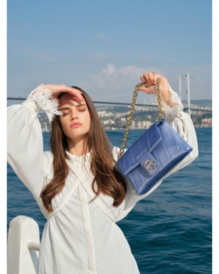 Bolso de hombro Aura Azul 314 Lucky Bees 671LKB1388