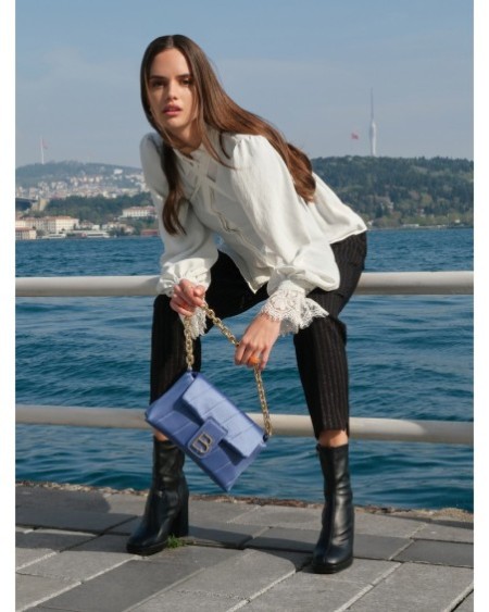 Bolso de hombro Aura Azul 314 Lucky Bees 671LKB1388
