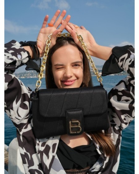 Bolso de hombro Aura Negro 314 Lucky Bees 671LKB1389