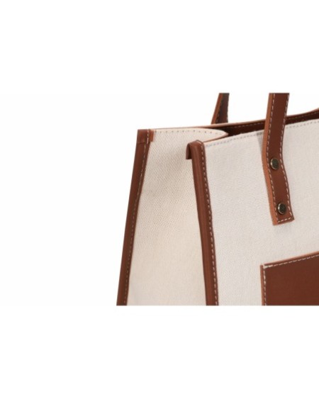 Bolsa de mano Celestina Marrón Crema 376 Lucky Bees 671LKB1428