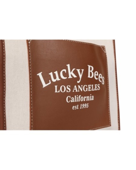 Bolsa de mano Celestina Marrón Crema 376 Lucky Bees 671LKB1428