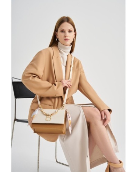 Bolso bandolera Dania Crema Bronce 918 Lucky Bees 671LKB1488