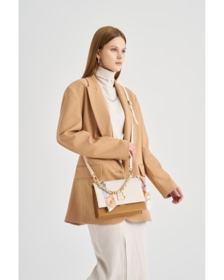 Bolso bandolera Dania Crema Bronce 918 Lucky Bees 671LKB1488