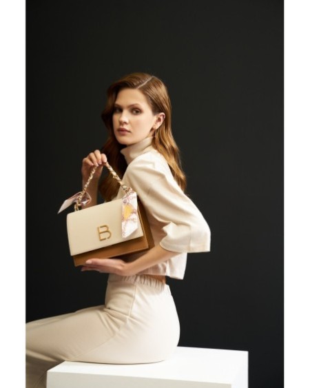 Bolso bandolera Dania Crema Bronce 918 Lucky Bees 671LKB1488