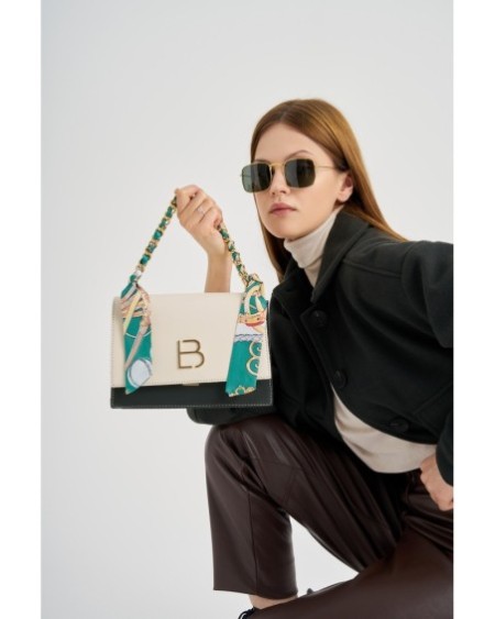 Bolso bandolera Dania Crema verde Oscuro 918 Lucky Bees 671LKB1489