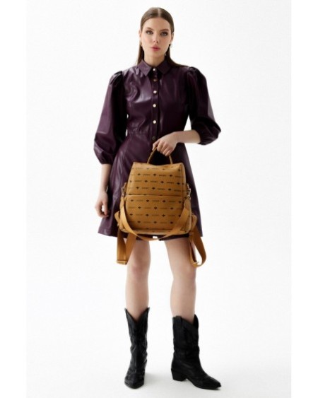 Mochila Delfina Mostaza 920 Lucky Bees 671LKB1491