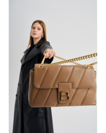 Bolso de hombro Divina Camel 923 Lucky Bees 671LKB1497