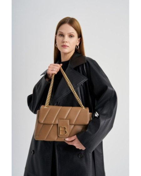 Bolso de hombro Divina Camel 923 Lucky Bees 671LKB1497