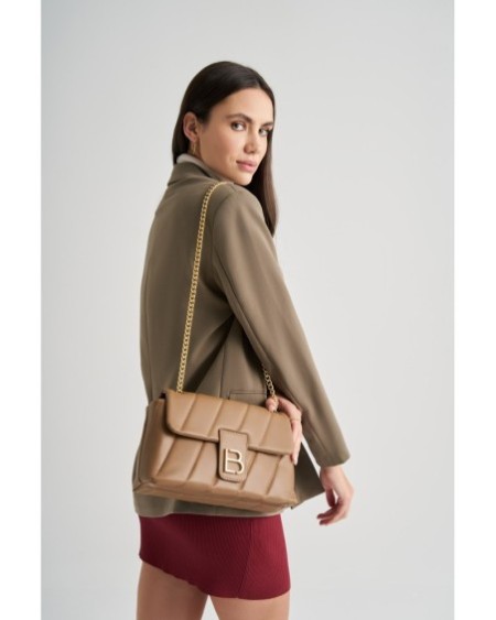 Bolso de hombro Divina Camel 923 Lucky Bees 671LKB1497