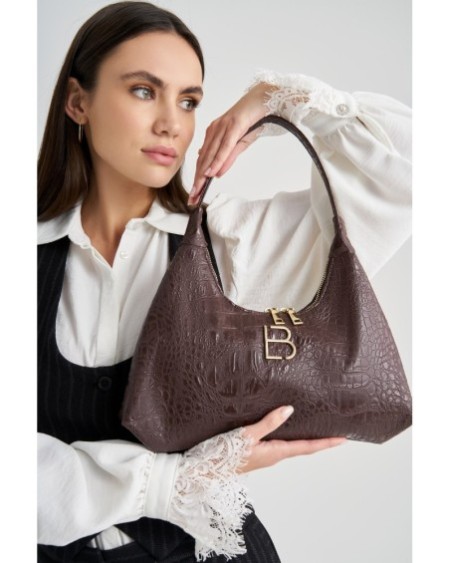 Bolso de hombro Adelina Marrón 505 Lucky Bees 671LKB1313