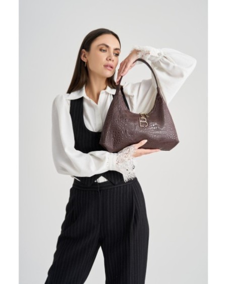 Bolso de hombro Adelina Marrón 505 Lucky Bees 671LKB1313